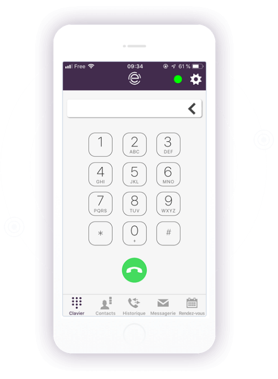 ecran clavier elioz et iphone